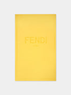 Telo mare giallo per bambini con logo Fendi,Fendi Kids,JUM010 ARW1 F0VNL